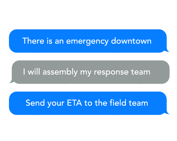 text messages - crisis communication plan implemented for emergency