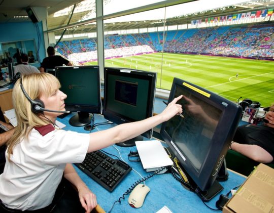 Emergency management used at a stadium for sporting events